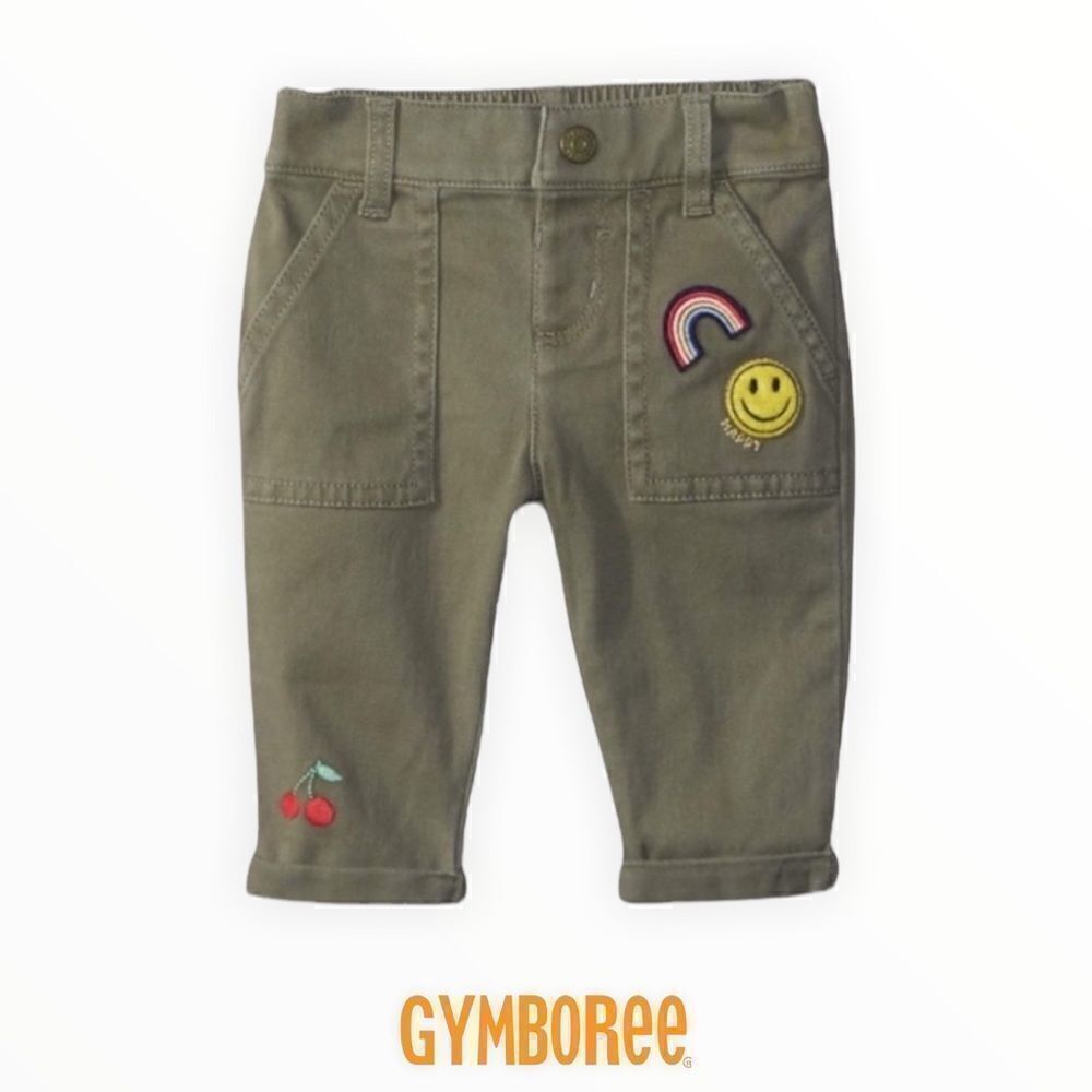 GYMBOREE | Green | Baby Girls Woven Crop Pant